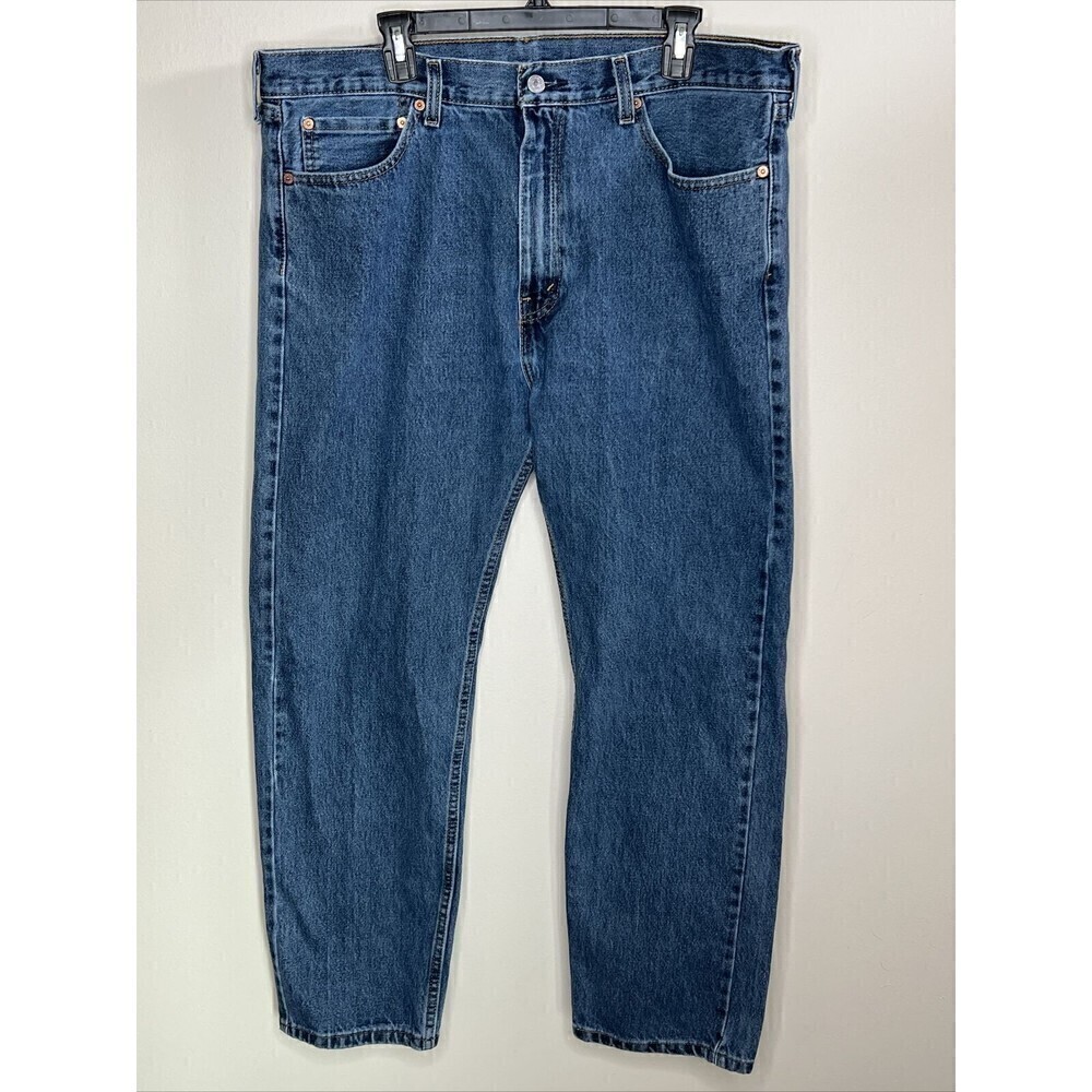 Levi’s Men’s 505 Regular Fit Straight Leg Blue Jeans 40x32